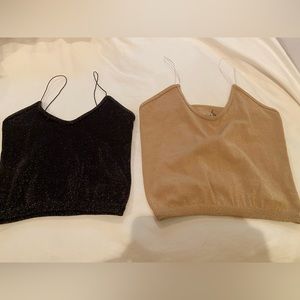 Free People Glitter Intimate Tanks